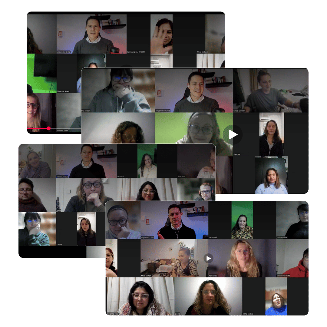 Prácticas asistidas en vivo con los alumnos por Zoom